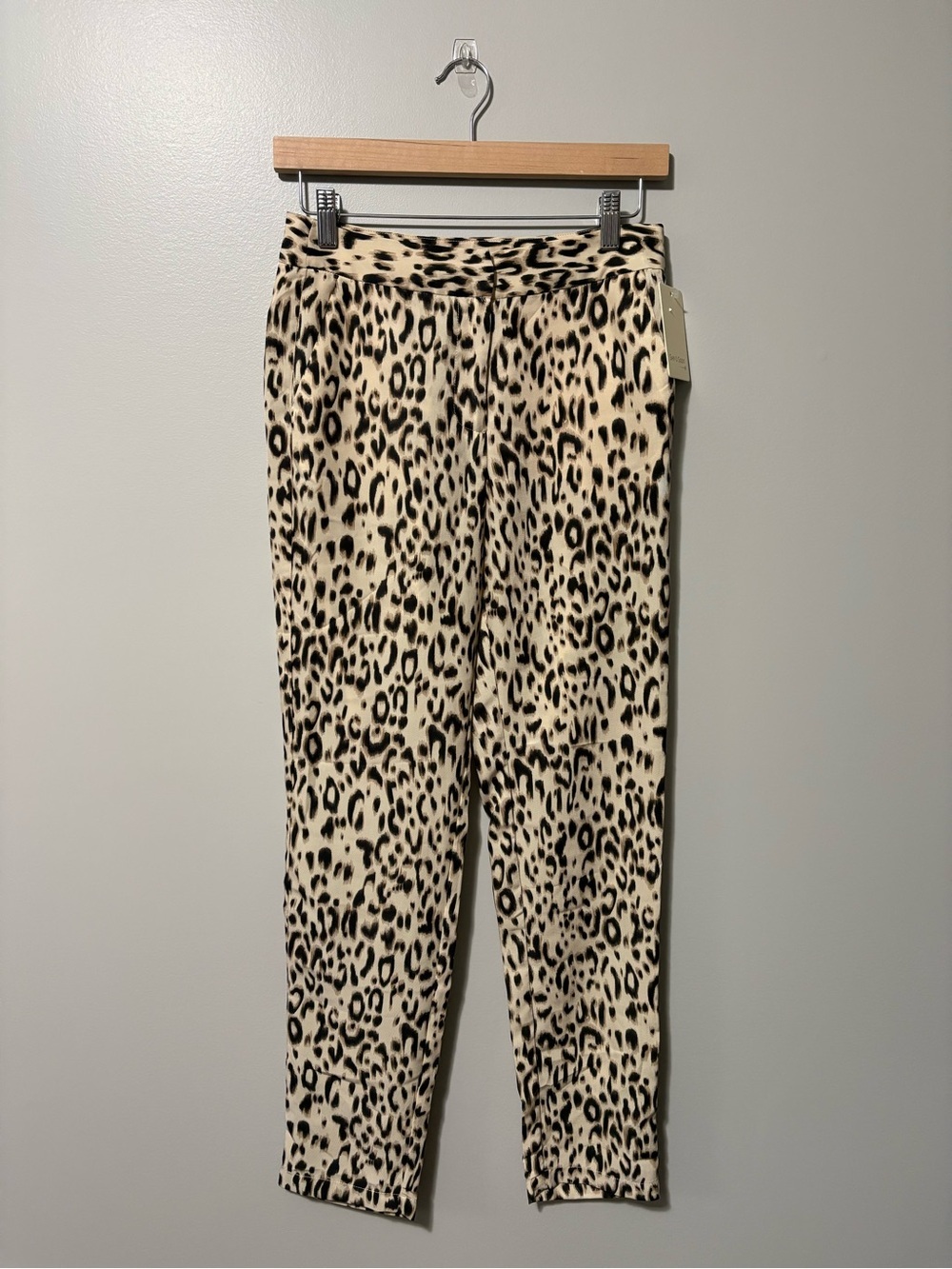 See U Soon Leopard Print Mid Rise Ankle Pants